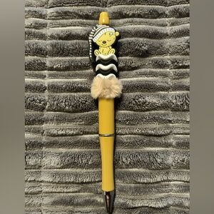 Yellow and Black Sleepy Bear Pen